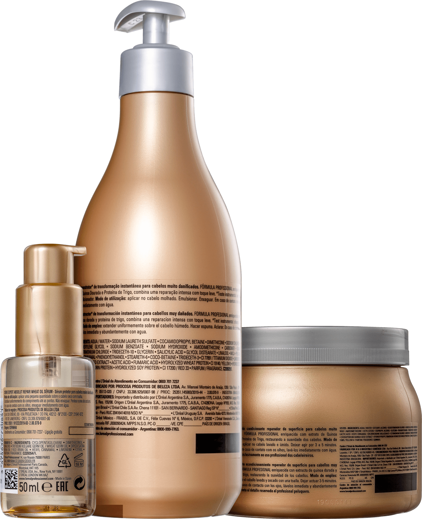 Kit Tratamento Completo L'Oréal Professionnel Serie Expert Absolut Repair Gold Quinoa + Protein Completo