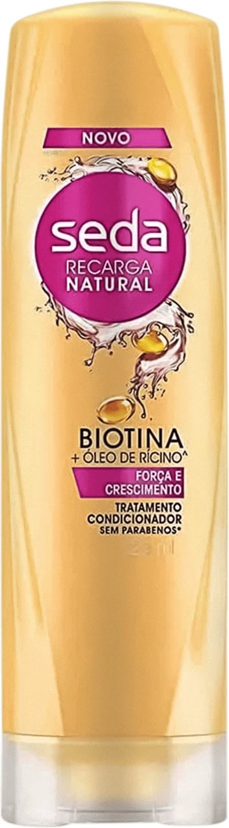 Shampoo Seda Recarga Natural Biotina + Oleo de Ricino 325ml