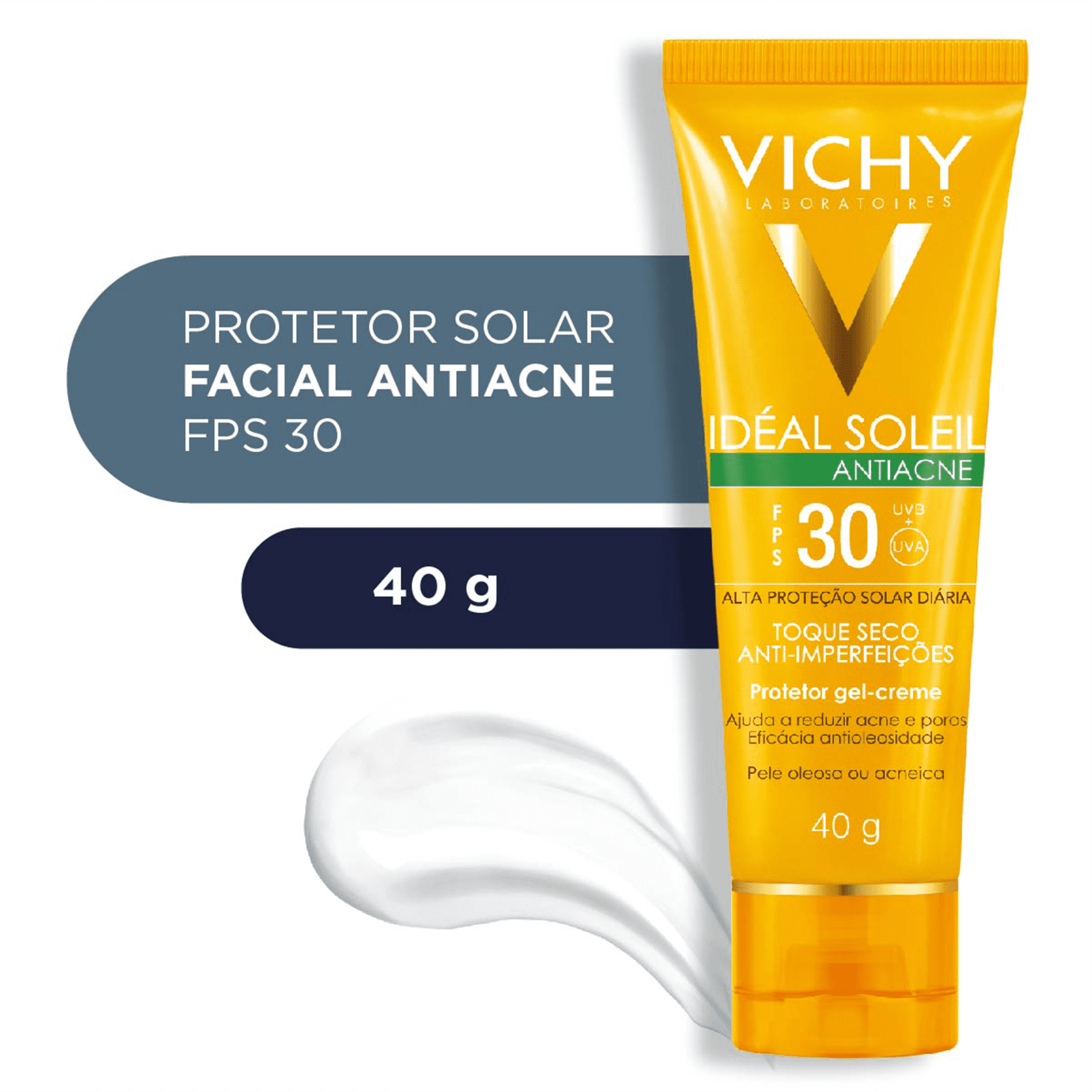 Protetor Vichy Idéal Soleil Antiacne FPS30 | Beleza Na Web PRO