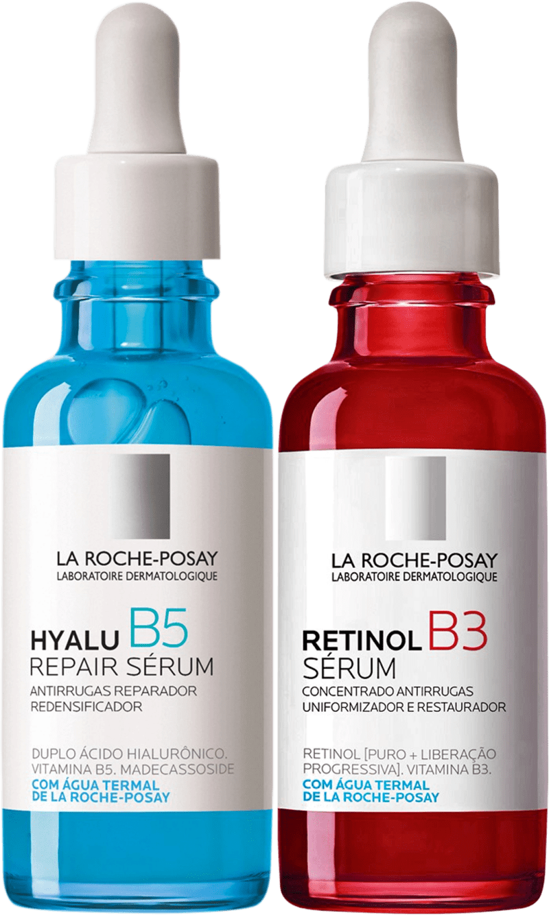 Kit La RochePosay Sérum Antiidade Duo Beleza na 