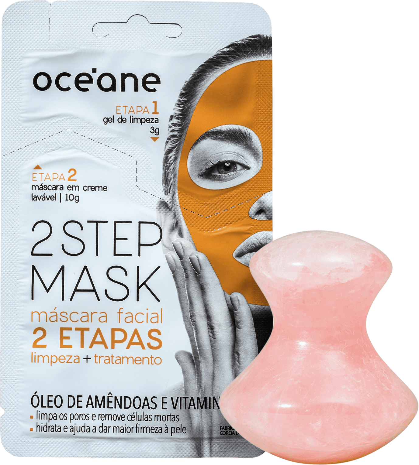 Gel limpeza facial natural Rose Quartz