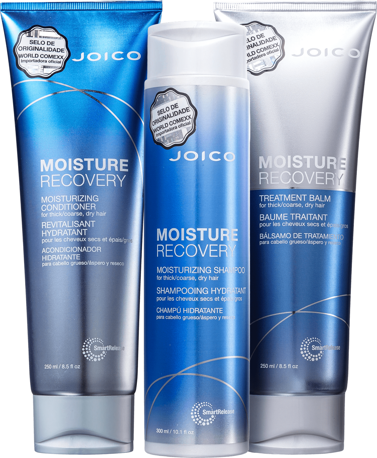 Kit Joico Moisture Recovery Smart Release Trio Beleza na Web Kit Joico Moisture Recovery Smart Release Trio Beleza na Web