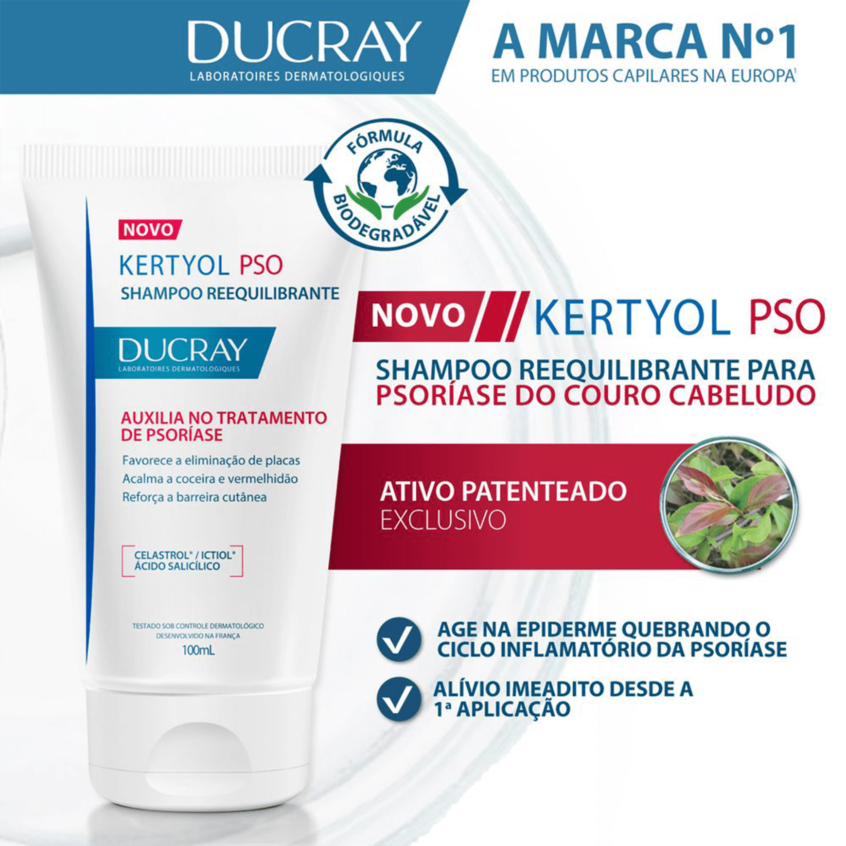 Shampoo DUCRAY Kertyol PSO Beleza na 