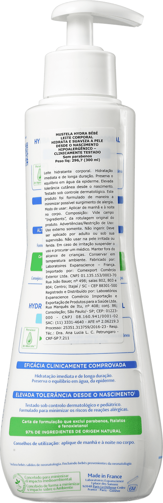 Mustela Bébé Hydra - Loção Hidratante Corporal 300ml