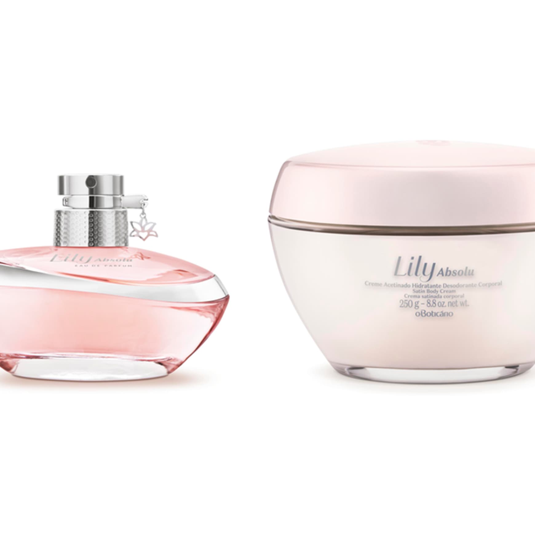 Combo Lily Absolu: Eau De Parfum, 75 ml + Creme Acetinado Hidratante Desodorante Corporal 205g