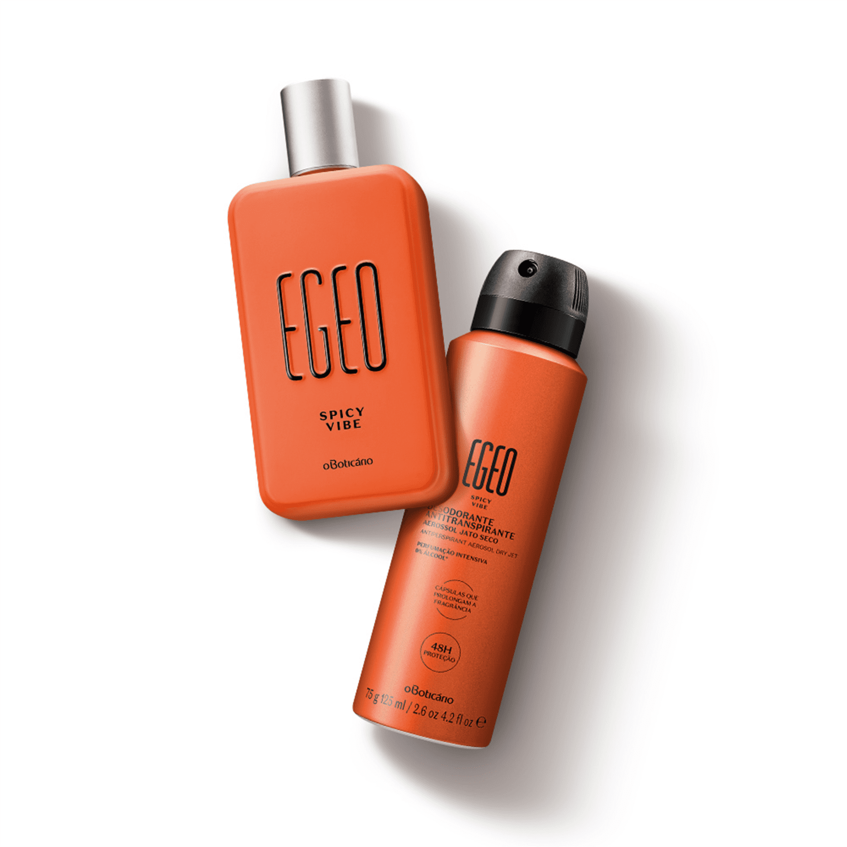 Combo Egeo Spicy Vibe: Desodorante Colônia, 90 ml + Antitranspirante Aerossol, 75 g