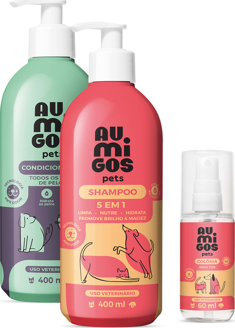 Kit Pet Shampoo e Condicionador Líquido para Pets - Eco Care