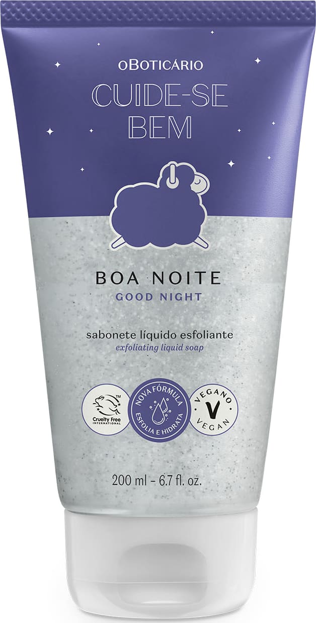 Sabonete Líquido Esfoliante Cuide-se Bem Boa Noite 200ml | O Boticário