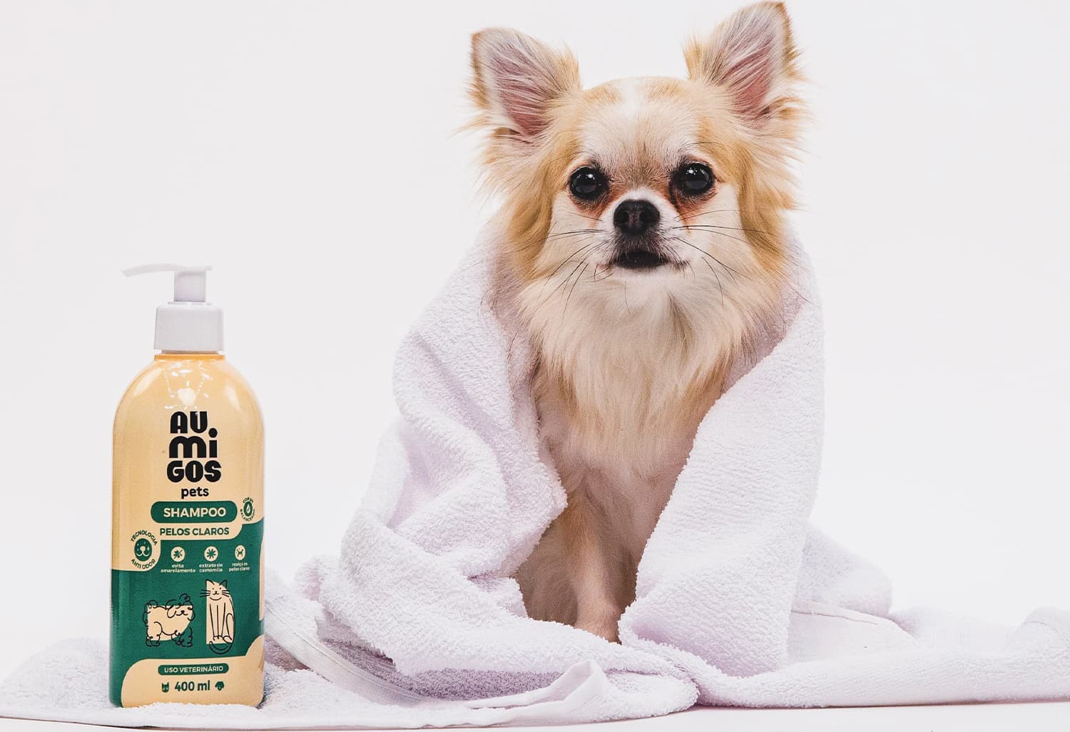 Shampoo Pelos Claros Au.Migos Pets 400ml O Boticário