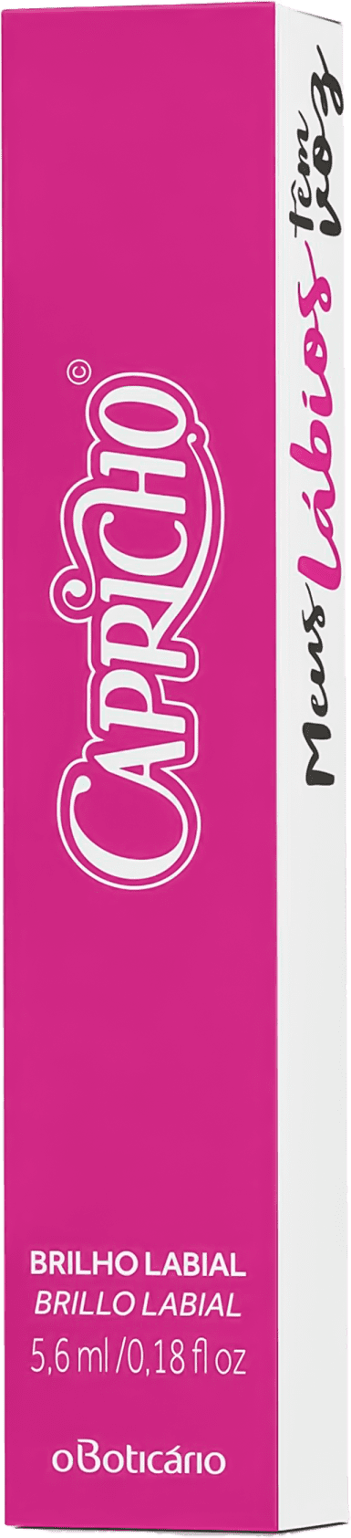 Brilho Labial Rose Glitter Capricho 5 6ml O Boticario