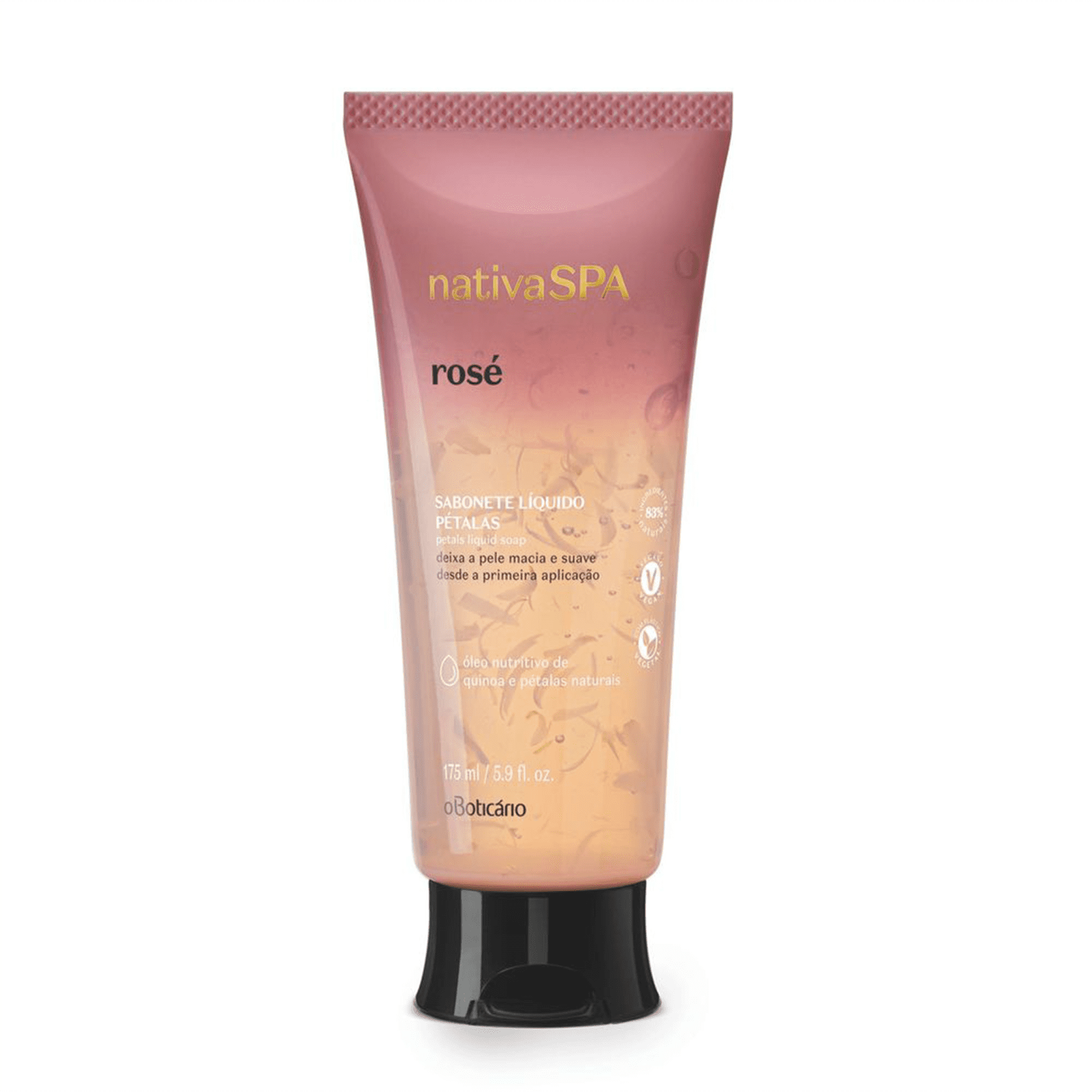 Sabonete Liquido Corporal Petalas Nativa Spa Rose 175 Ml O Boticario