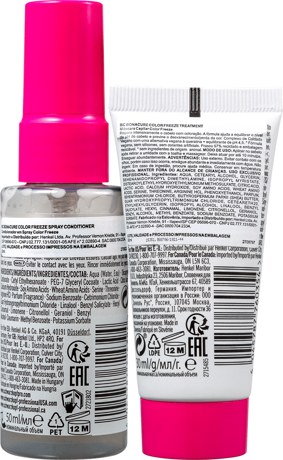 Kit Schwarzkopf BC Bonacure Color Freeze Duo | Beleza na Web