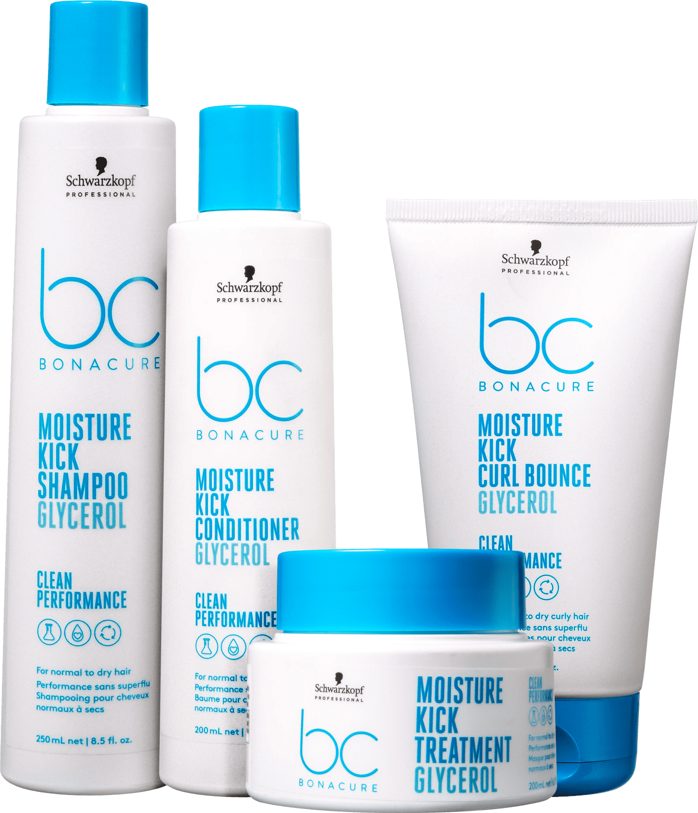 Kit Schwarzkopf Professional BC Bonacure Clean Performance Moisture Kick Curl Bounce Clube do