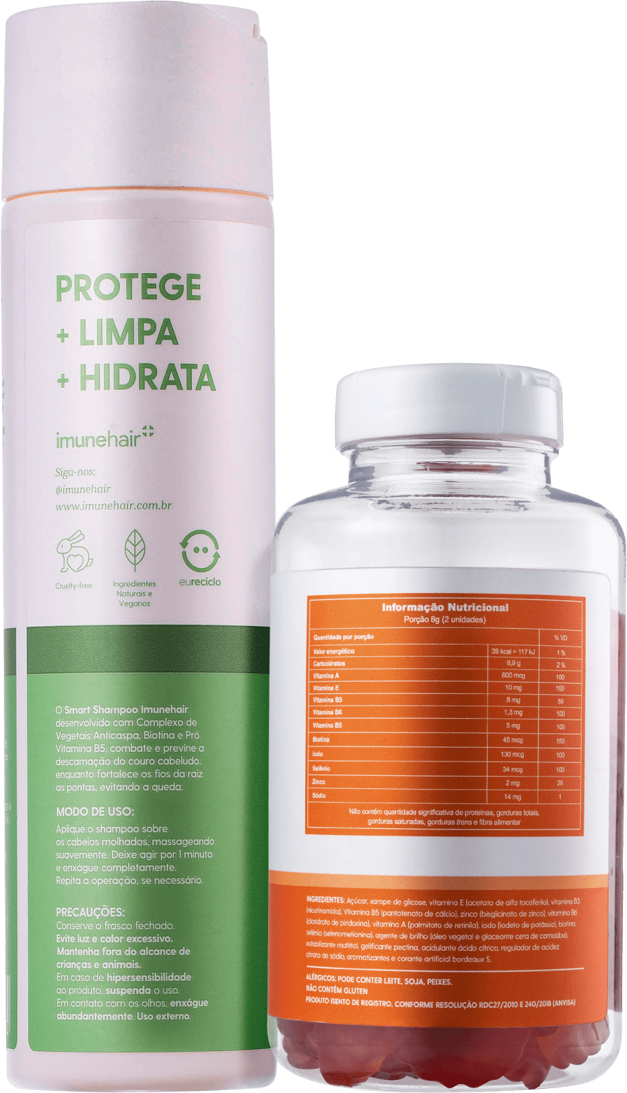 Kit Imunehair Smart Vitamins Beleza na 