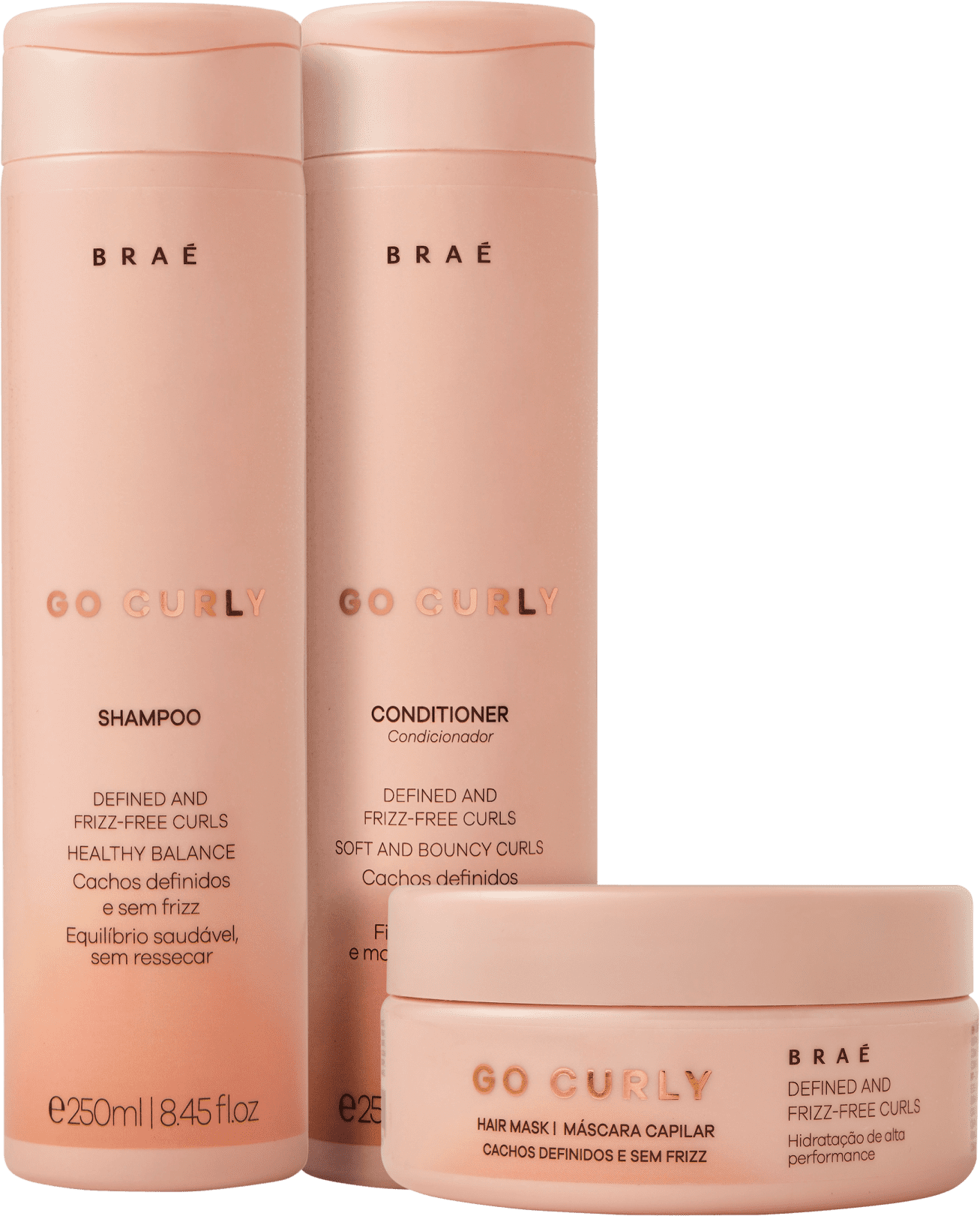 Kit Braé Go Curly Trio Beleza na 