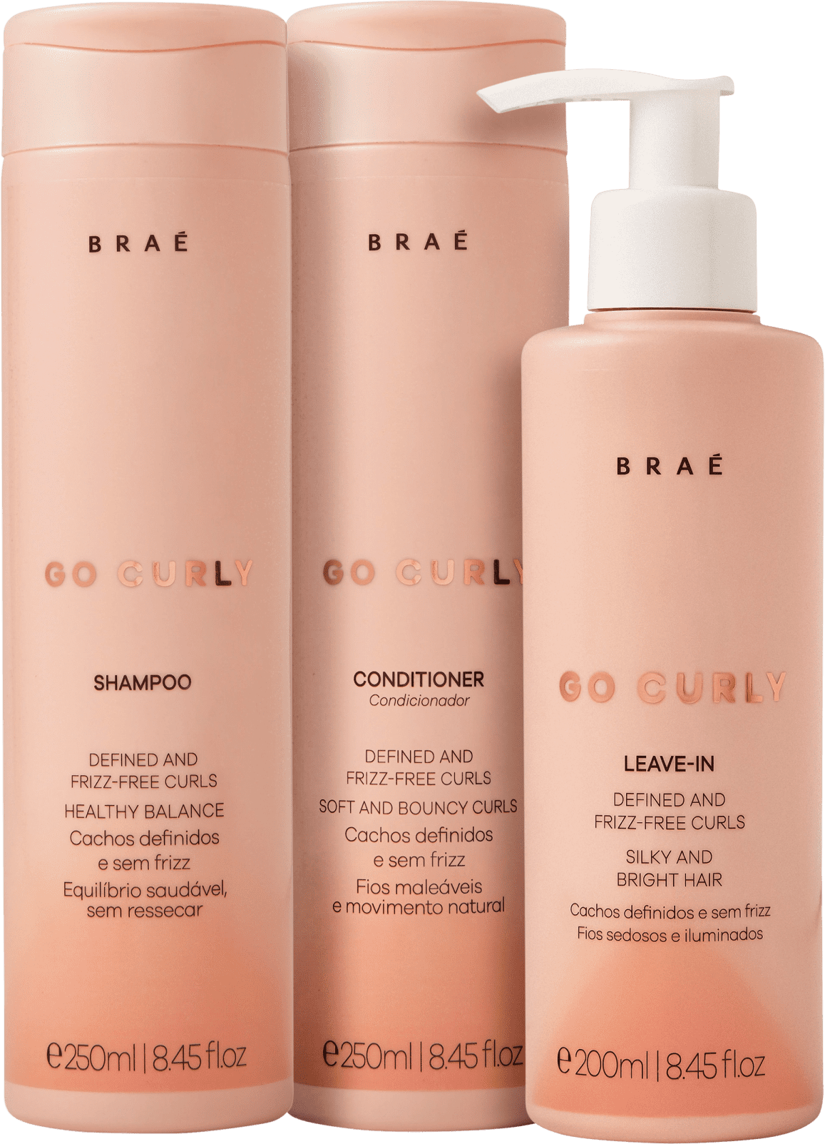 Kit Braé Go Curly Triplo Beleza na 