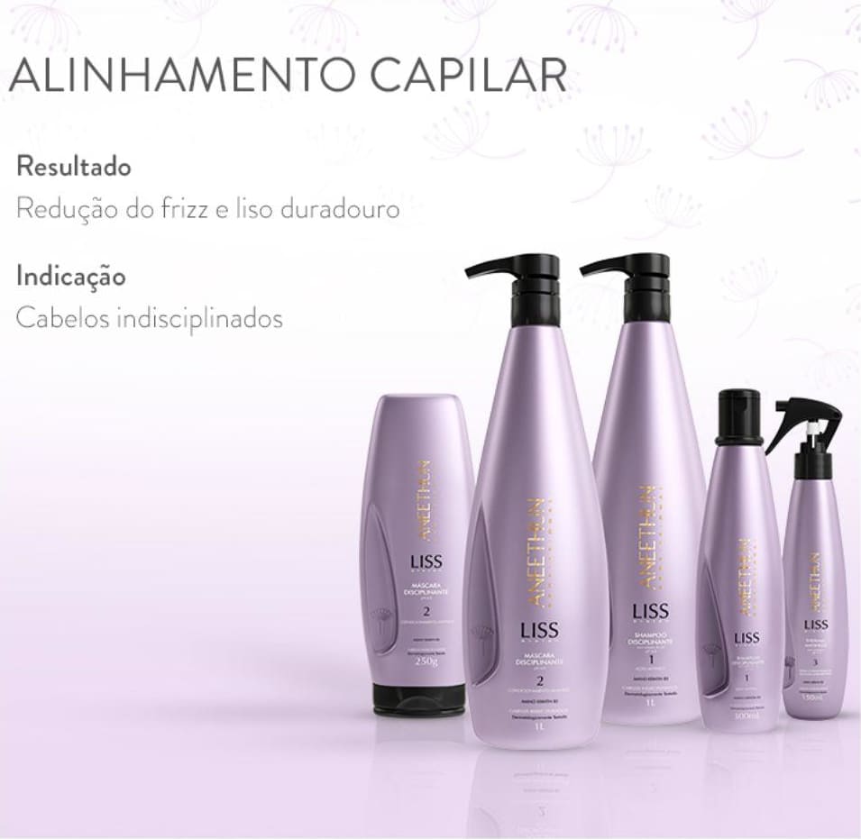 Kit Aneethun Liss System Liso Disciplinante Beleza na 