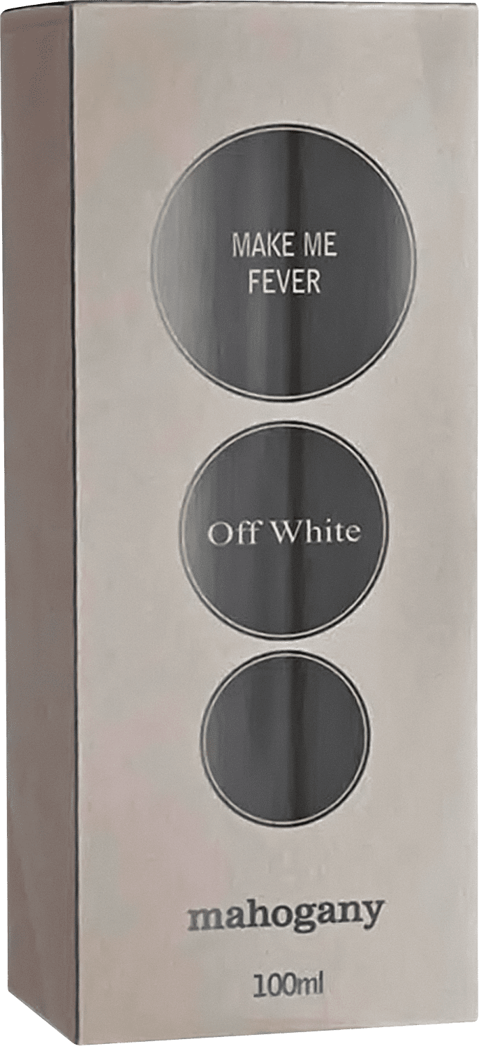 mahogany perfume off white