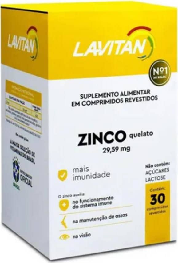 Lavitan Zinco Quelato 2959mg Suplemento Alimentar Beleza Na Web 1736