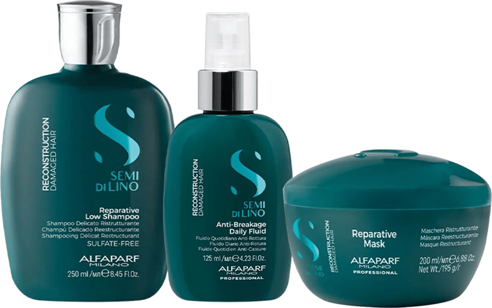 Kit Alfaparf Semi Di Lino Reconstruction Reparative Trio | Beleza na Web