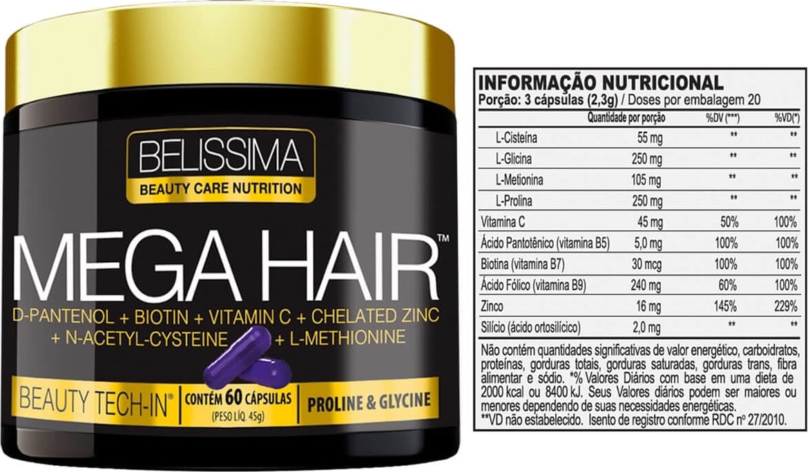 Conheça o Mega Hair, a vitamina para crescer cabelo da Belíssima! -  Belissima Beauty