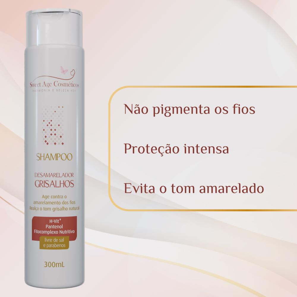 Cabelos Grisalhos Shampoo Gradual Active Color Disfarça os Fios