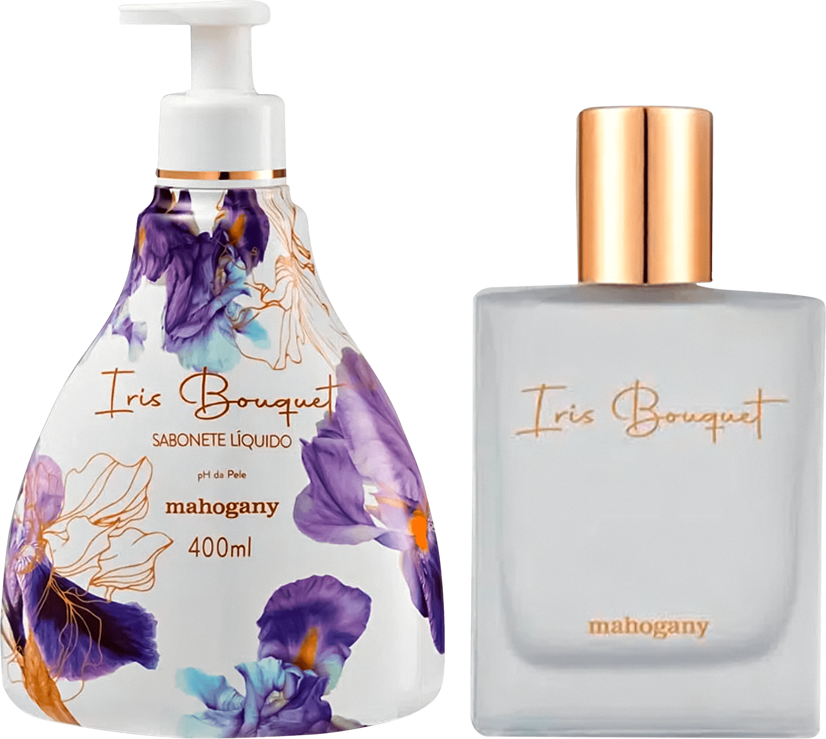 Kit Íris Bouquet Perfume + Líquido Mahogany