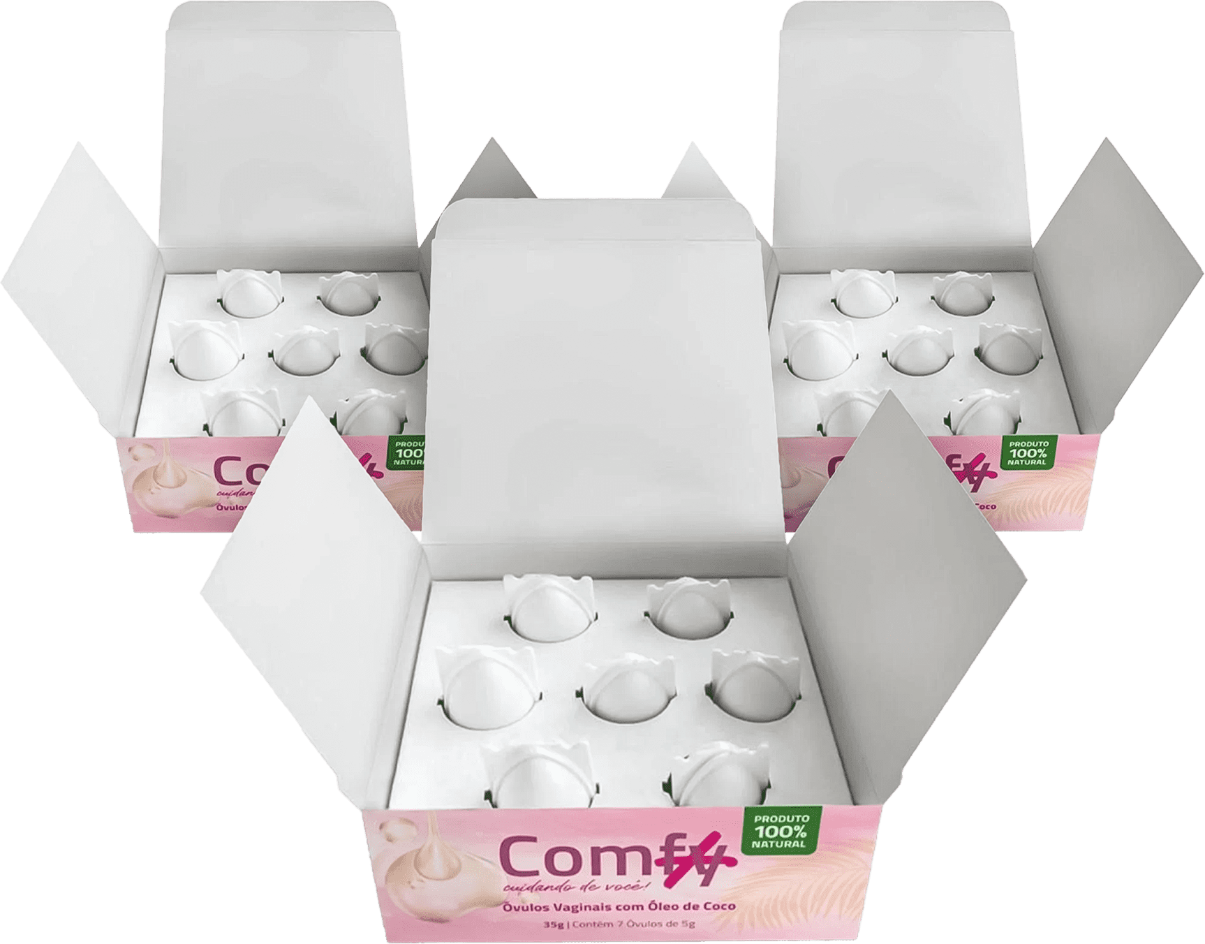 Oleo De Côco Beneficios Para Regiao Intima Em Cápsulas Kit 3