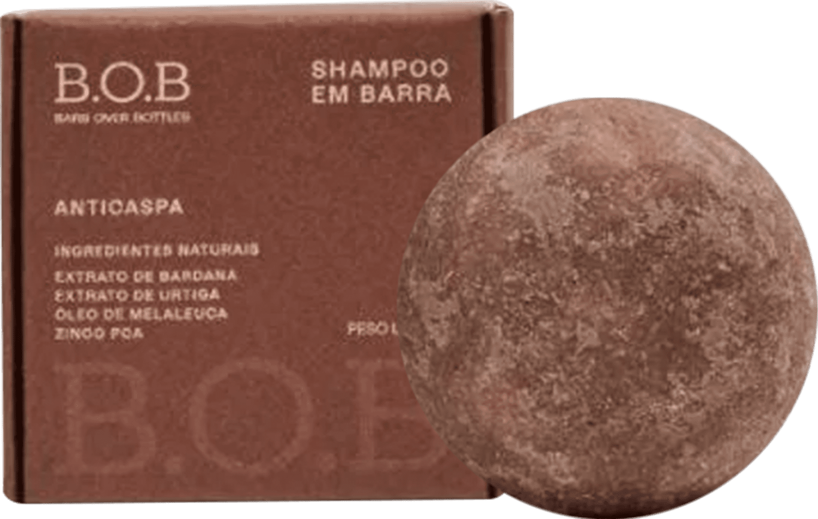 Shampoo Barra B.O.B. Bars Anticaspa 80gr