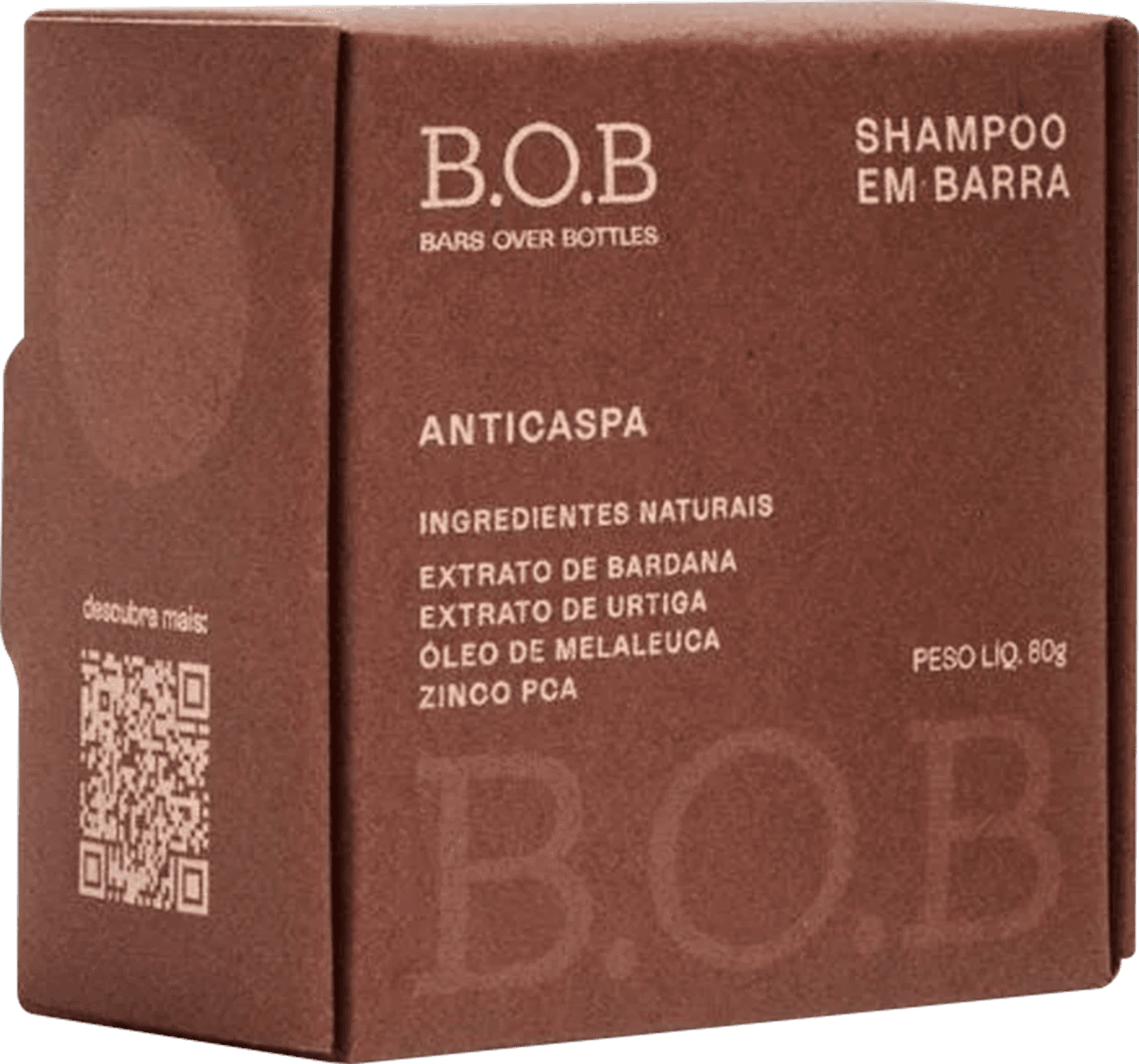 Shampoo Barra B.O.B. Bars Anticaspa 80gr