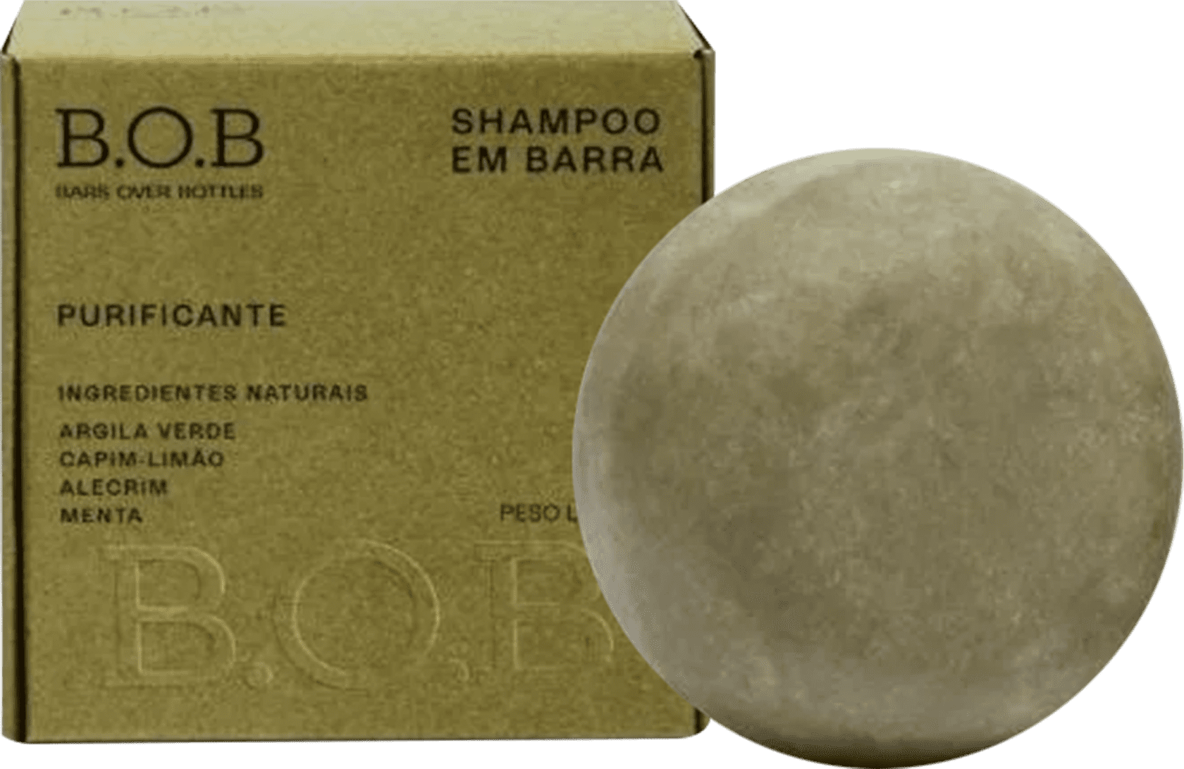 Shampoo Barra B.O.B. Bars Purificante 80gr