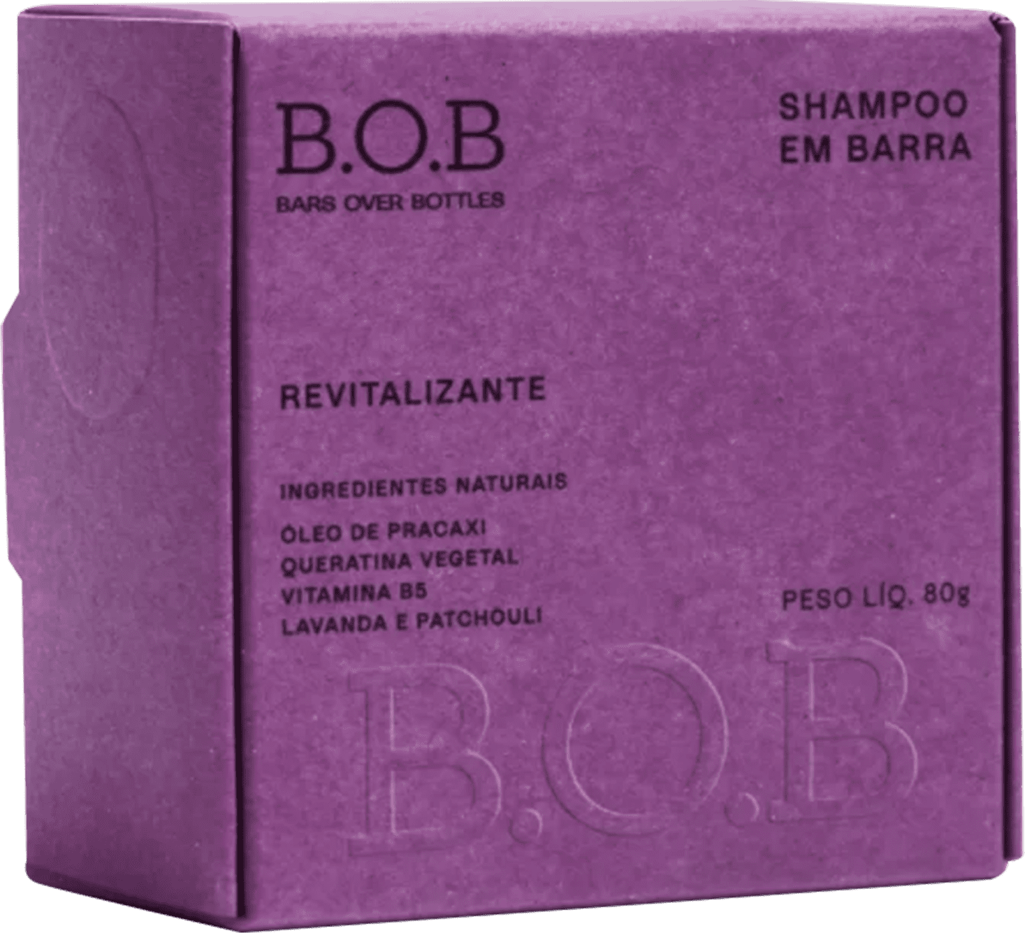 Shampoo Barra B.O.B. Bars Revitalizante 80gr