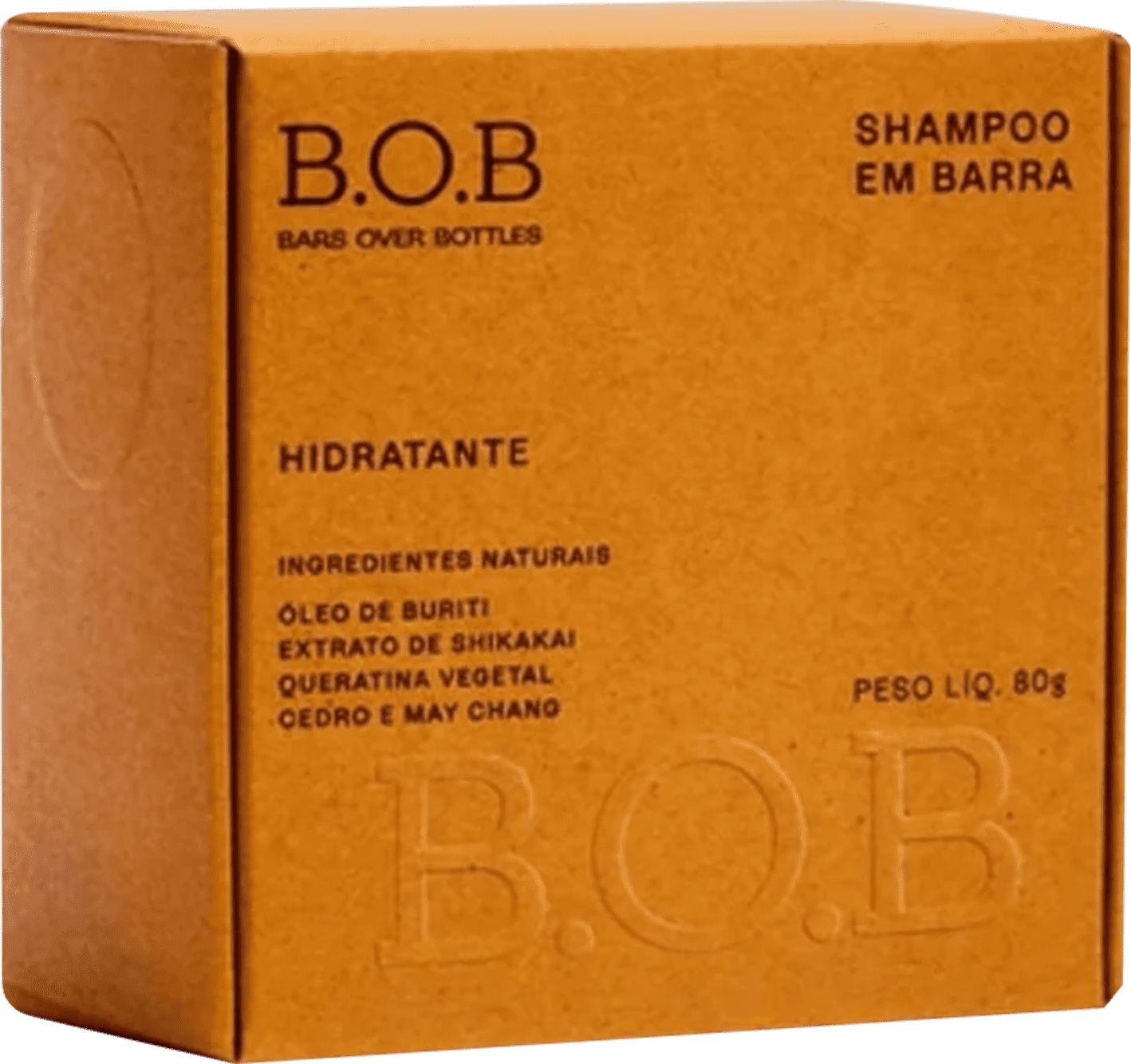 B.O.B Hidratante Shampoo em Barra 80g