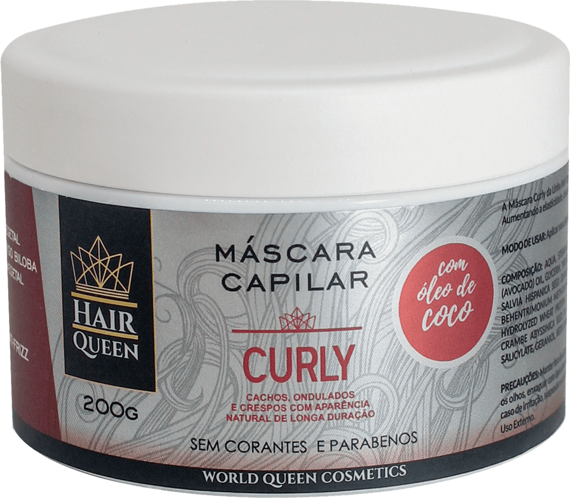 Máscara Capilar World Queen Hair Queen Curly Beleza na 