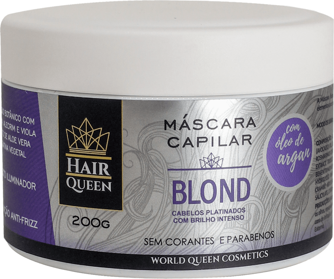 Máscara Capilar World Queen Hair Queen Blond Beleza na 