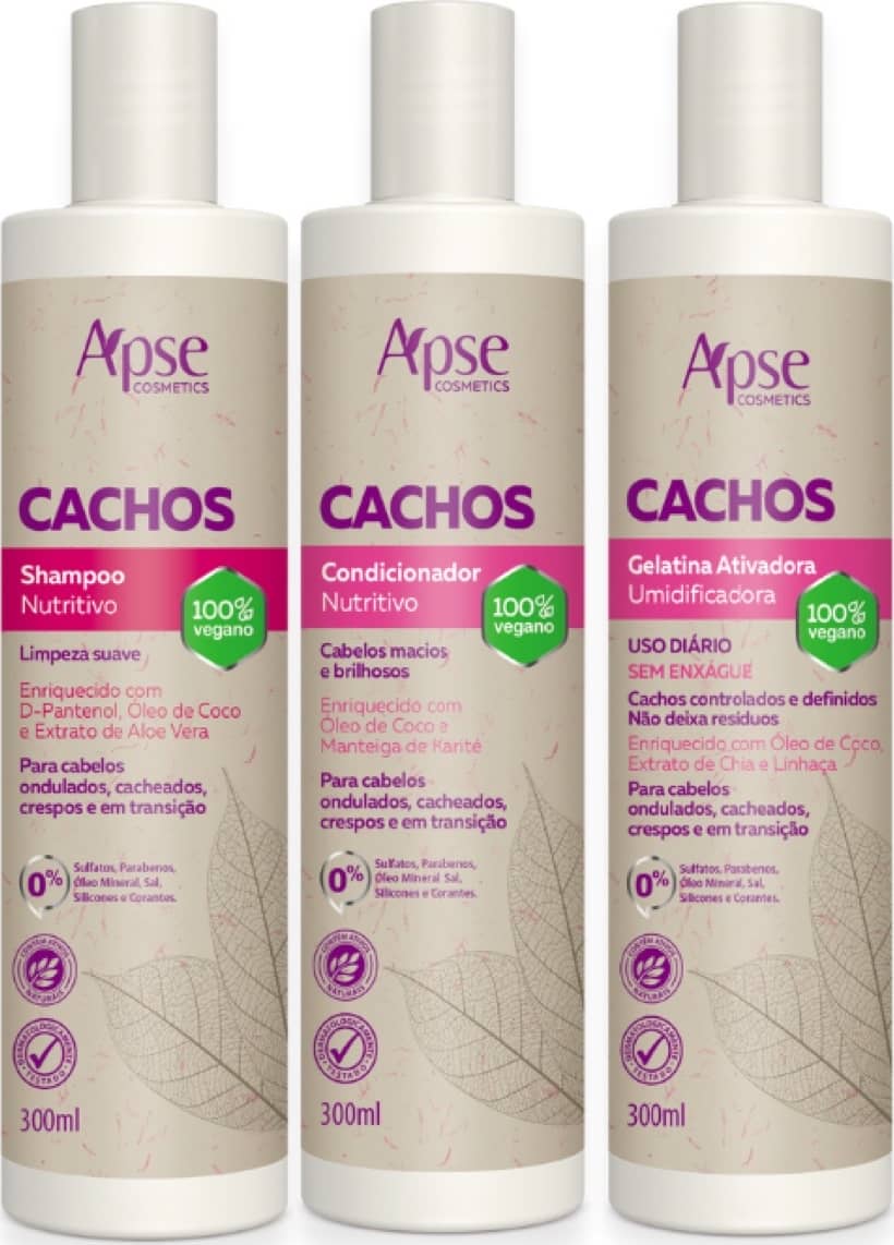Shampoo E Condicionador Para Cabelos Cacheados