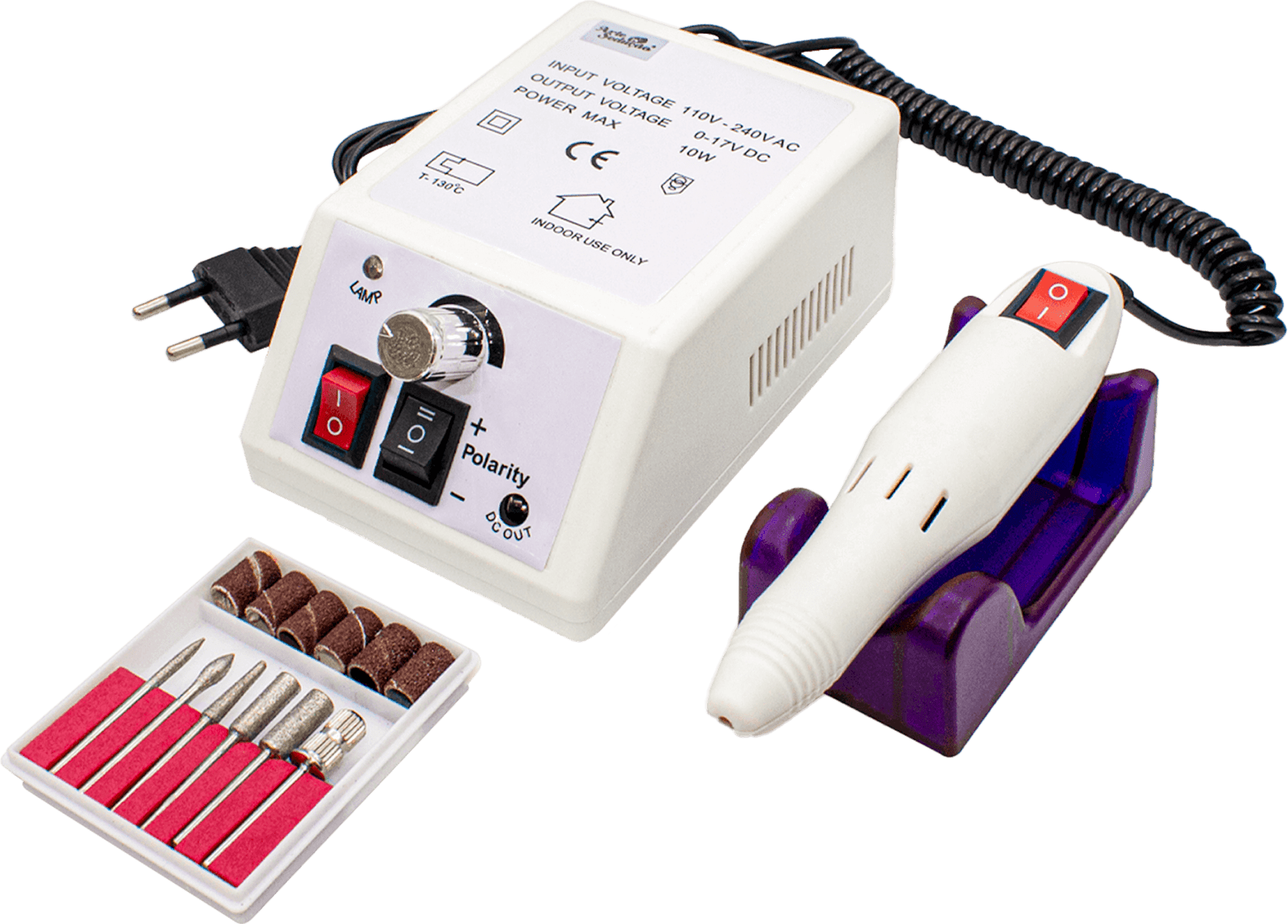 Lima de uñas lima eléctrica Arte Sedução Lixadeira Motor Caneta forma  cualquier tipo de brocas x 1 unidades