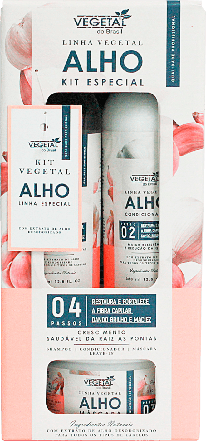 Kit Vegetal do Brasil Alho | Beleza na Web