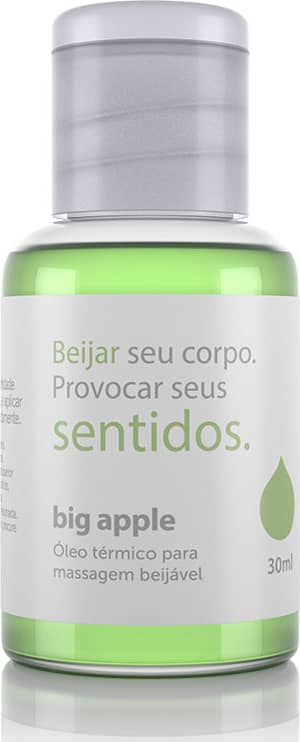 Óleo para Massagem Beijável Hot Sentidos Big Apple 30ml