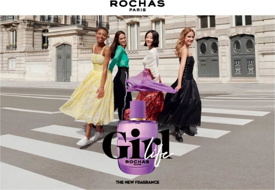 Parfum Rochas Girl Life – EDP 75 Ml + Mini 7,5 Ml + Lait Pour Le Corps 100 Ml – Coffret Neuf