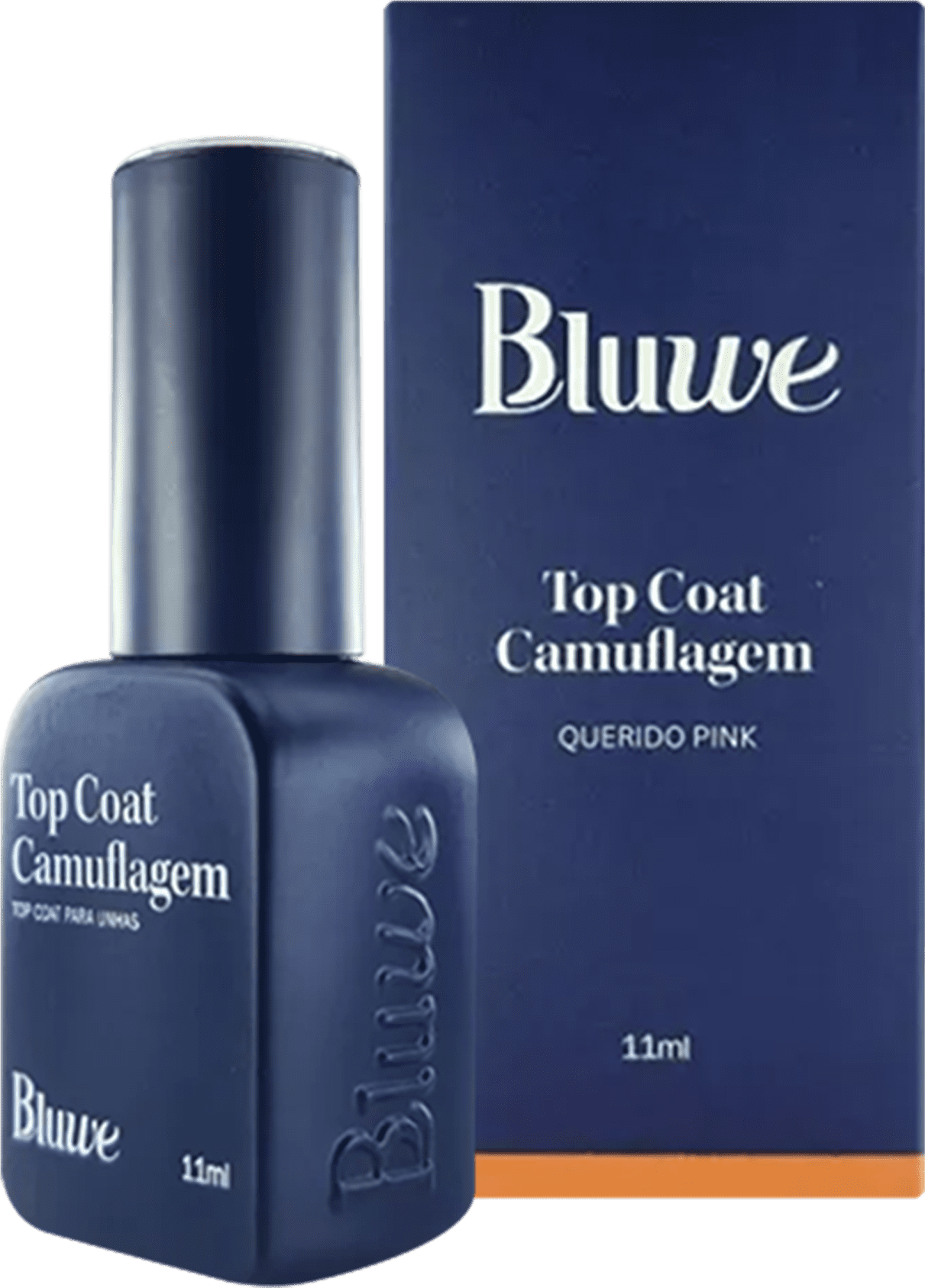Top Coat Bluwe Camuflagem Querido Pink 11ml | Beleza na Web