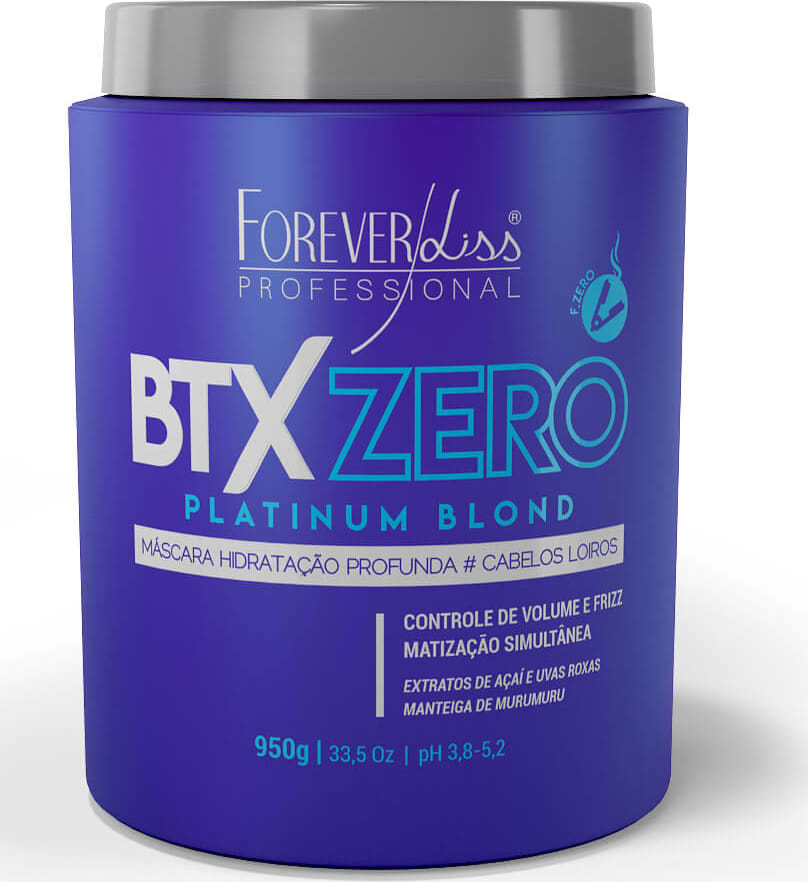 BTX Matizador Platinum Blond Zero 160g Forever Liss - Drogaria Sao Paulo