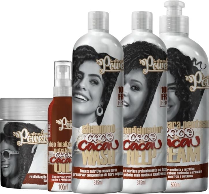 CREME DE PENTEAR COCO E CACAU CREAM WASH SOUL POWER - 500GR