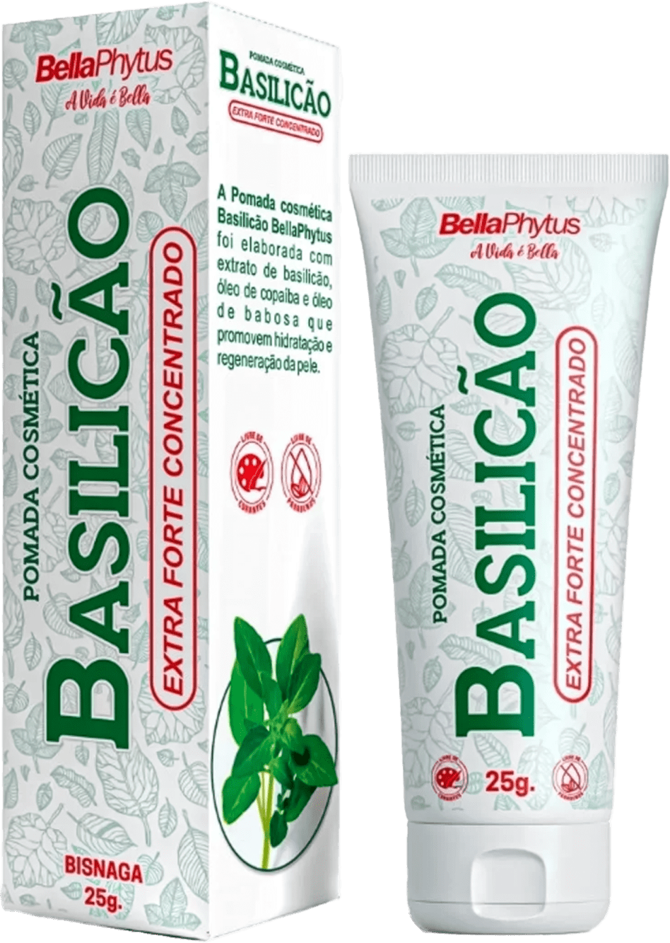 Basilicão Pomada Cosmética de Furúnculo 25g - BellaPhytus