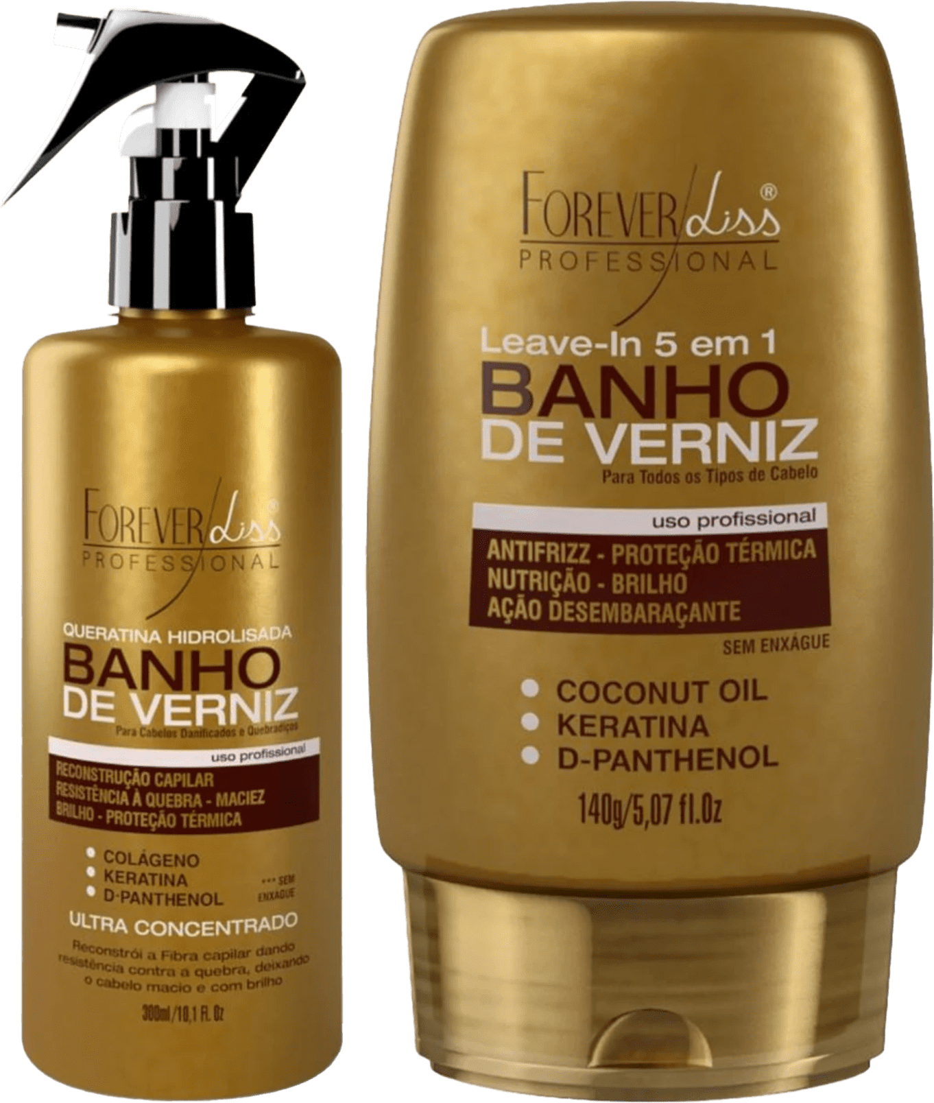 Forever Liss Banho de Verniz Leave-In e Queratina - Elasticidade e ...