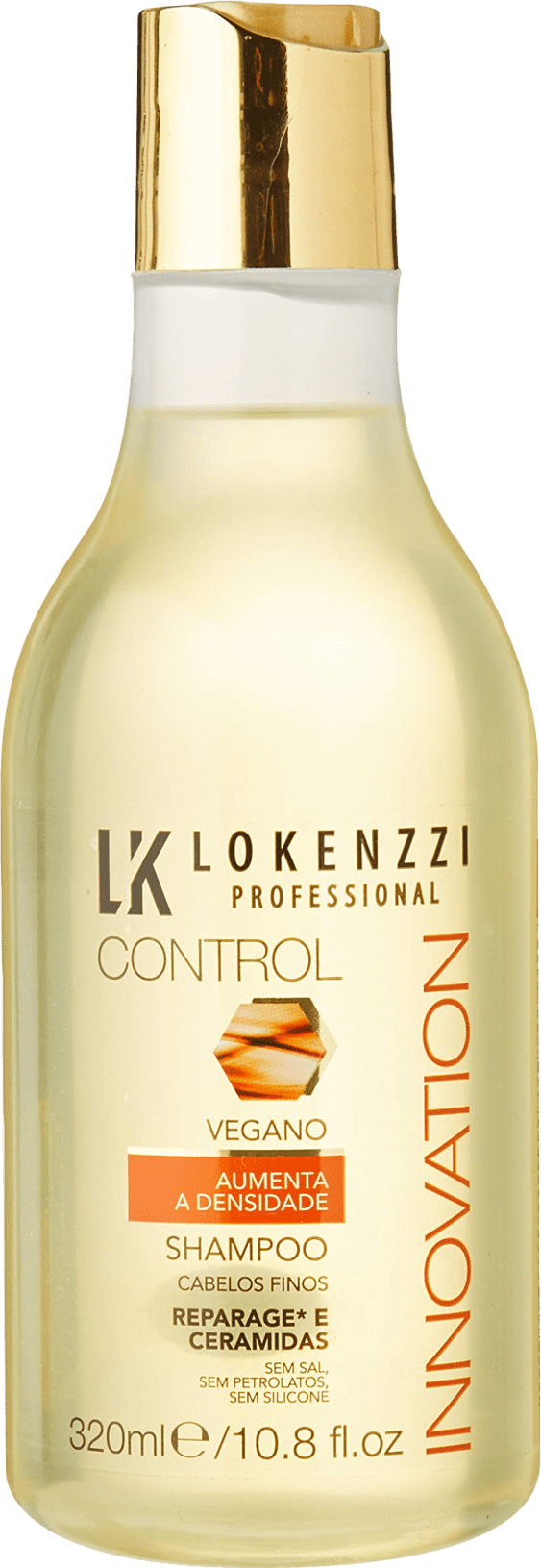 Shampoo Vegano Control Para Cabelos Finos Lokenzzi 320ml