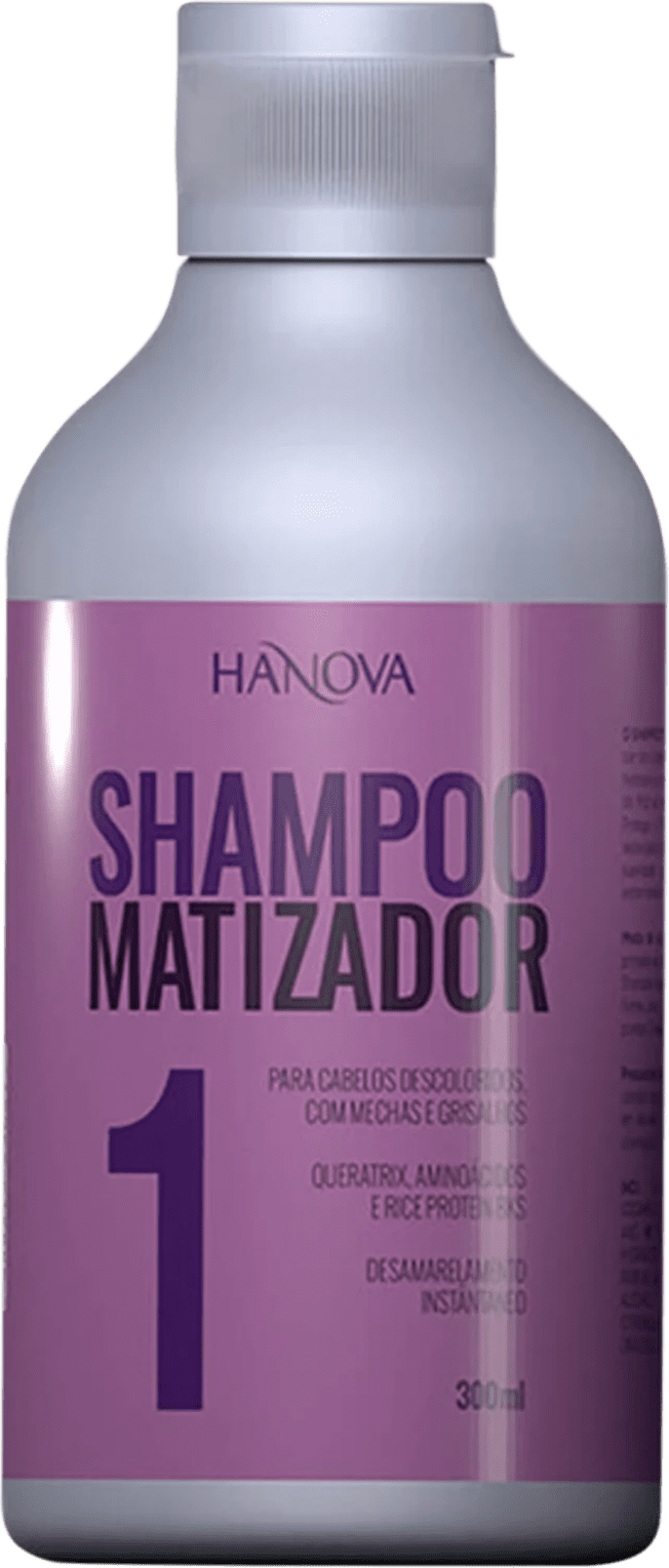 Shampoo Matizador Hanova Efeito Platinado Beleza na 