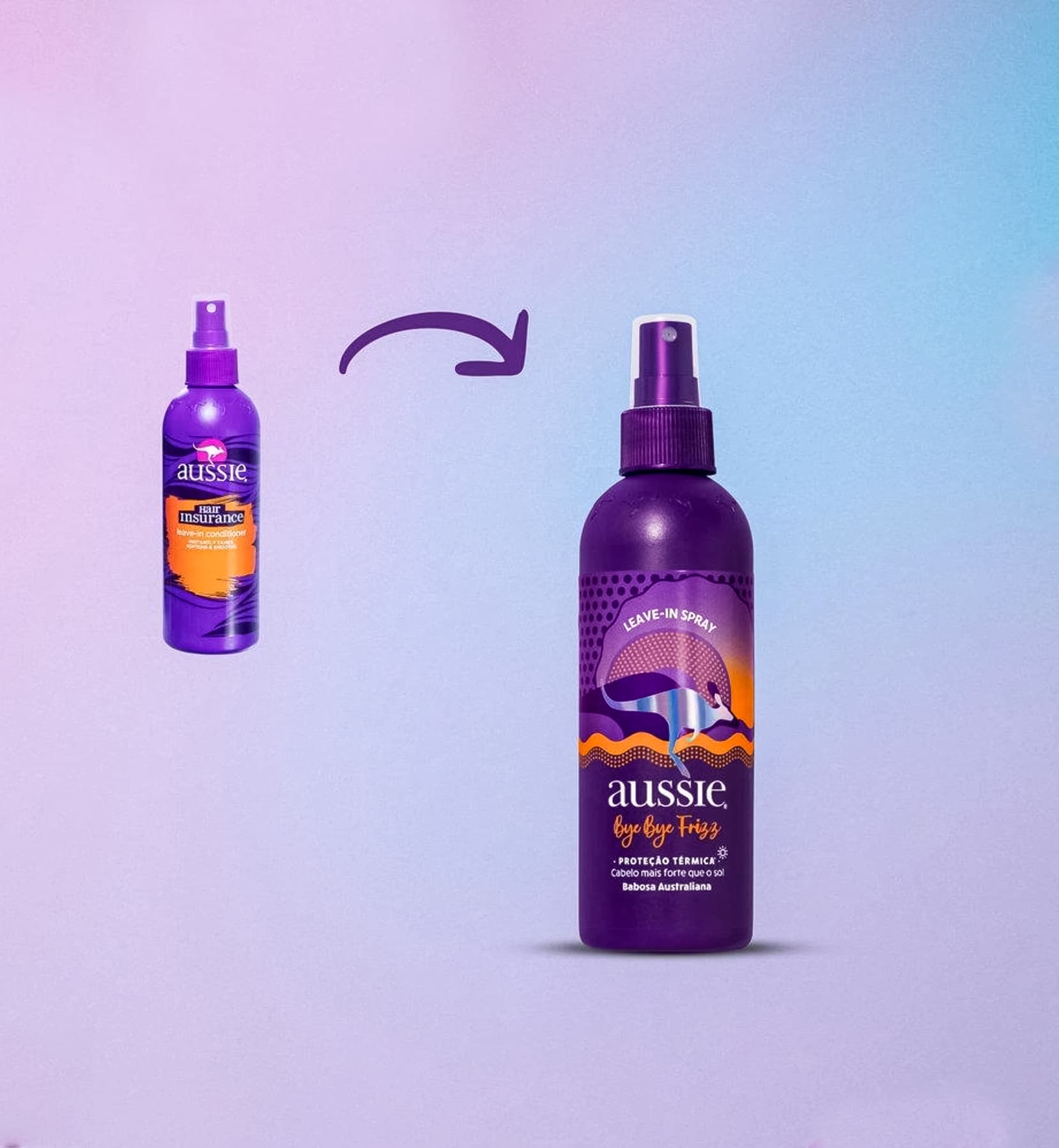 Kit com 3 Leavein Condicionadores Aussie Hair Insurance Spray 236ml