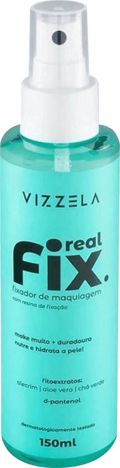 Fixador de Maquiagem Real Fix Vizzela, Mais Vaidosa - Fixador de Maquiagem  Real Fix Vizzela - Vizzela Cosméticos