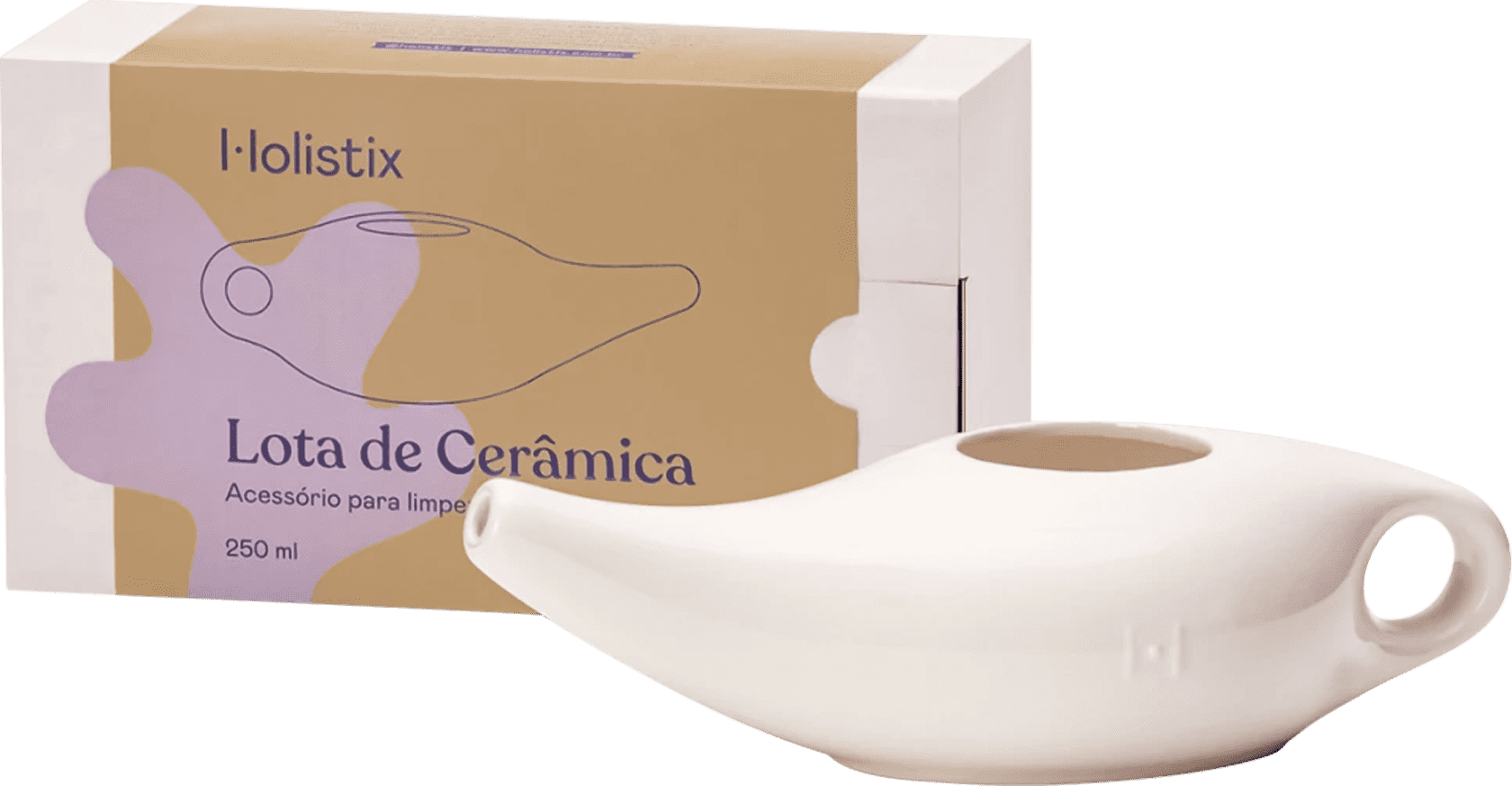 Lota Nasal de Cerâmica - Holistix – Freeda Produtos Veganos e